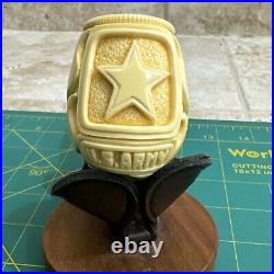 U. S. Army Meerschaum Tobacco Pipe Brand New Flames Incredible