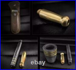 Ubr Custom Handmade Damascus Steel Collectible Smoking Pipe With Ashtray