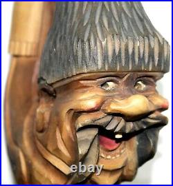 Ukrainian Cossack Wooden Smoking Pipe Hand Carved Vintage