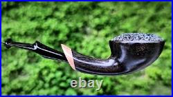 Unique Smoking Pipe made by Morta (Bog Oak), 100% Handcrafted, Premium quality