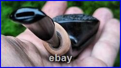 Unique Smoking Pipe made by Morta (Bog Oak), 100% Handcrafted, Premium quality
