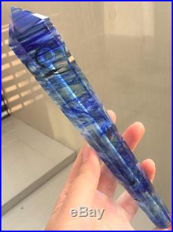 Unique & Stunning Blue Fluorite Crystal Quartz Smoking Pipe withRemovable Screen