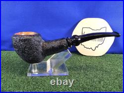 Unsmoked Buckeye Pipe Black Sandblasted Acorn Acrylic Stem Briar Tobacco Pipe