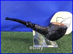 Unsmoked Buckeye Pipe Black Sandblasted Acorn Acrylic Stem Briar Tobacco Pipe