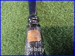 Unsmoked Buckeye Pipe Black Sandblasted Acorn Acrylic Stem Briar Tobacco Pipe