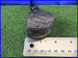 Unsmoked Buckeye Pipe Black Sandblasted Acorn Acrylic Stem Briar Tobacco Pipe