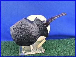 Unsmoked Buckeye Pipe Sandblasted Semi-Bent Acrylic Stem Briar Tobacco Pipe