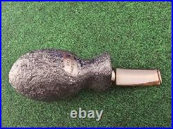 Unsmoked Buckeye Pipe Sandblasted Semi-Bent Acrylic Stem Briar Tobacco Pipe