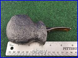 Unsmoked Buckeye Pipe Sandblasted Semi-Bent Acrylic Stem Briar Tobacco Pipe