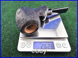 Unsmoked Buckeye Pipe Sandblasted Semi-Bent Egg Acrylic Stem Briar Tobacco Pipe