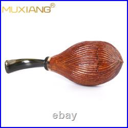 Unsmoked Freeahnd Tobacco Pipe Rusticated Briar Smoking Pipe For Collection