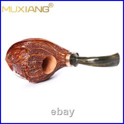 Unsmoked Freeahnd Tobacco Pipe Rusticated Briar Smoking Pipe For Collection