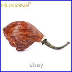 Unsmoked Freeahnd Tobacco Pipe Rusticated Briar Smoking Pipe For Collection