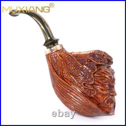 Unsmoked Freeahnd Tobacco Pipe Rusticated Briar Smoking Pipe For Collection