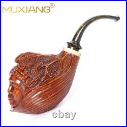 Unsmoked Freeahnd Tobacco Pipe Rusticated Briar Smoking Pipe For Collection
