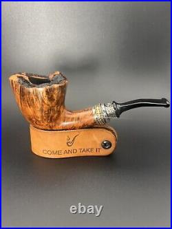 Unsmoked Nording Double Silver #2 Freehand Tobacco Pipe