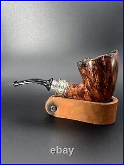 Unsmoked Nording Double Silver #2 Freehand Tobacco Pipe