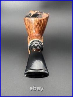 Unsmoked Nording Double Silver #2 Freehand Tobacco Pipe