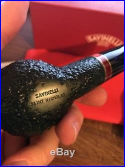 Unsmoked Savinelli St Nicholas 2016 Rustic 320 Tobacco Pipe