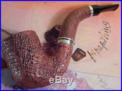 Unsmoked Ser Jacopo Luciano S2 Sanblast snake-style tobacco pipe- box&sleeve