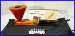 Unsmoked Stanwell Harlekin acrylic stem system tobacco pipe WithBriar Bowl Denmark