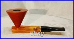 Unsmoked Stanwell Harlekin acrylic stem system tobacco pipe WithBriar Bowl Denmark