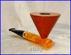Unsmoked Stanwell Harlekin acrylic stem system tobacco pipe WithBriar Bowl Denmark