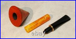Unsmoked Stanwell Harlekin acrylic stem system tobacco pipe WithBriar Bowl Denmark
