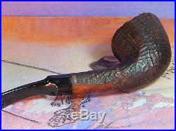 Unsmoked Vintage Tsuge MIZKI 943 brown blast tobacco pipe-in generic box+sleeve