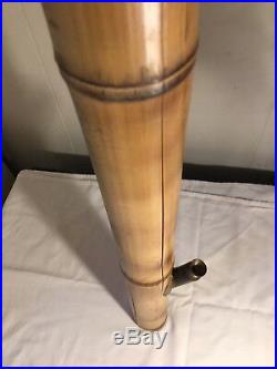 Very Collectable vintage 1970s Bamboo unused Tobacco Pipe Unused 24 Inch