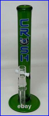 Vintage 12 Inch CRUSH Glass Water Pipe Smoking Tobacco Pipe Bong Made In USA
