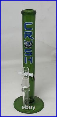 Vintage 12 Inch CRUSH Glass Water Pipe Smoking Tobacco Pipe Bong Made In USA