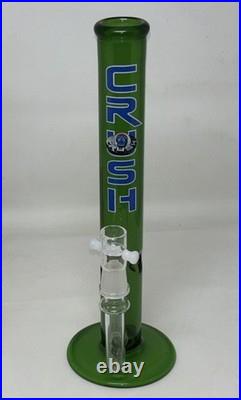 Vintage 12 Inch CRUSH Glass Water Pipe Smoking Tobacco Pipe Bong Made In USA