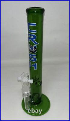 Vintage 12 Inch CRUSH Glass Water Pipe Smoking Tobacco Pipe Bong Made In USA
