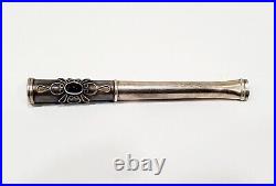 Vintage 925 Sterling Silver Hand Crafted Cigarette Holder/Smoking Never Used