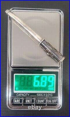 Vintage 925 Sterling Silver Hand Crafted Cigarette Holder/Smoking Never Used