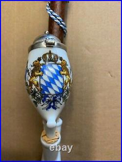 Vintage Antique porcelain and wood beautiful smoking pipe from Germany