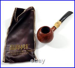 Vintage Bari Pearl Bamboo 7070 Super Grain Denmark Briar Wood Tobacco Pipe