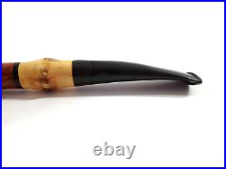 Vintage Bari Pearl Bamboo 7070 Super Grain Denmark Briar Wood Tobacco Pipe