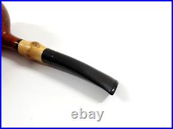 Vintage Bari Pearl Bamboo 7070 Super Grain Denmark Briar Wood Tobacco Pipe