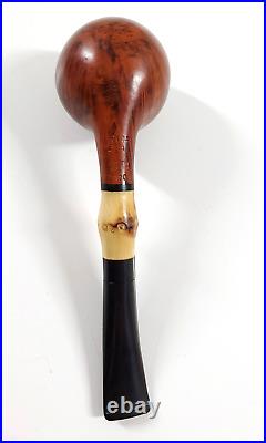 Vintage Bari Pearl Bamboo 7070 Super Grain Denmark Briar Wood Tobacco Pipe