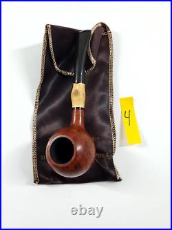 Vintage Bari Pearl Bamboo 7070 Super Grain Denmark Briar Wood Tobacco Pipe