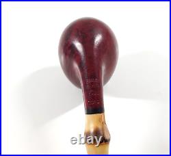 Vintage Bari Pearl Bamboo Briar Wood Tobacco Pipe 7080 Red Denmark