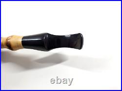 Vintage Bari Pearl Bamboo Briar Wood Tobacco Pipe 7080 Red Denmark