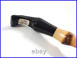 Vintage Bari Pearl Bamboo Briar Wood Tobacco Pipe 7080 Red Denmark