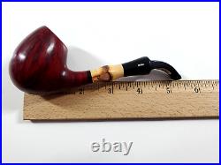 Vintage Bari Pearl Bamboo Briar Wood Tobacco Pipe 7080 Red Denmark