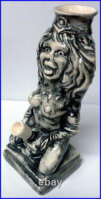 Vintage Classic 70's Style Sexy Mona Ceramic Rumph Hookah Tobacco Bong WaterPipe
