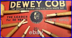 Vintage Dewey Corn Cob Pipe Original Display Phoenix-Am Boonville MO-THE DEWEY