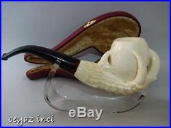 Vintage Eagle Claw Meerschaum Smoking Pipe Pfeife Pipa