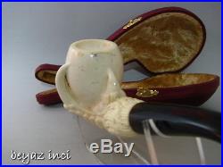 Vintage Eagle Claw Meerschaum Smoking Pipe Pfeife Pipa